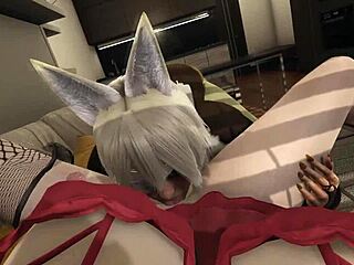 big tits brunette hilda and ghislaine share intense futa cumshot in mush-oku tensei pov