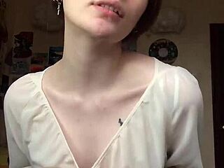 She stripped off her underwear and flashed her smooth pussy on cam