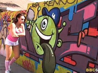 Khloe Kush fucks extremely big black cock in interracial hardcore sex