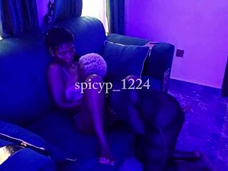 Her first lesbian experience was wild, full movie with licking and spitting 😍