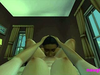 Girl Gets Her Pussy Eaten and Fucked by Hung Futa Roommate Female Pov