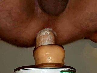 A quick session involving a huge dildo for anal fucking and gaping the asshole