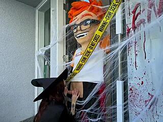 Broomsticks Chloe Foxxe Rides Wand For Cumshot