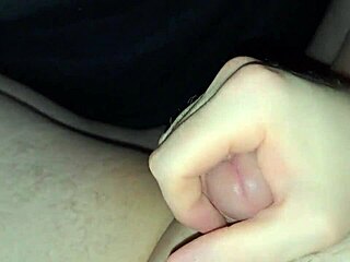 chubbykaot lying in bed, watching porn and masturbating close-up 😏