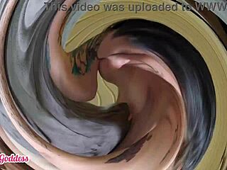 Goddess Feels Passion Sucking Housewife's Tits And Fucking Hairy Pussy