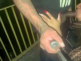 Wife exhibitionism arouses street desire