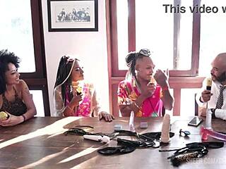 Black Couple From Rj Enters Porn With Sheer Red Outfits In Liberal Lifestyle Transition