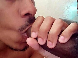 seusubpink drinks piss from a massive black cock with intense emotions