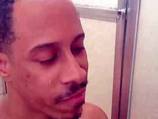 seusubpink drinks piss from a massive black cock with intense emotions