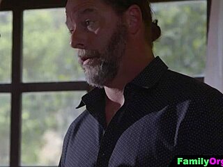Familyorgasm - raunchy step daughter tempts her stepdad in the bedroom
