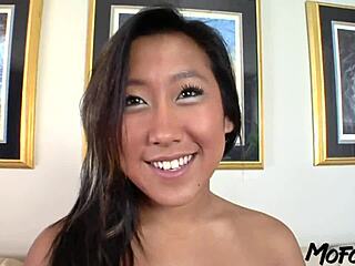 horny asian gets sloppy facial