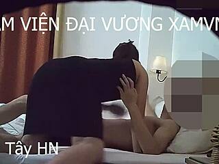 Hot girl Hanh Tay engages in an extremely passionate encounter with a scandalous twist