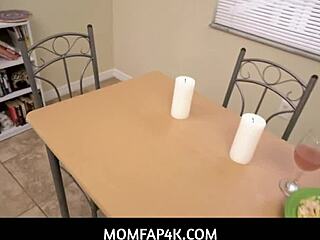 blonde milf joslyn jane blowjob to stepson for dinner 😏