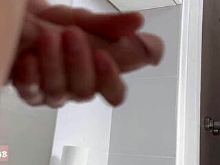 oh caught jerking off while showering. lick fuck meaty pussy 😈