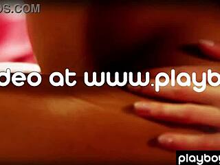 blondie massaging asian lover's body softly