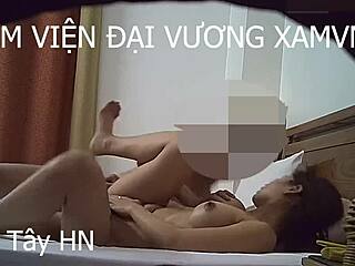 Hot girl Hanh Tay engages in an extremely passionate encounter with a scandalous twist