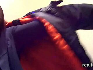 Charming Czech kitten faces intense teasing in the mall before POV penetration.