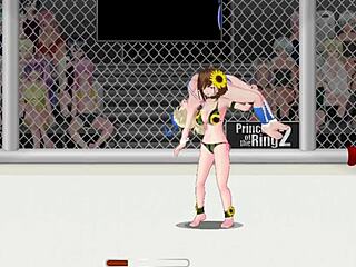 Princess Mimi Battles Rena In Street Wrestling Ring Catfight