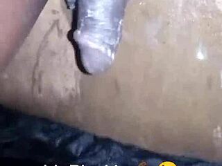 A 19-Year-Old Boy Shaves His Big Black Dick