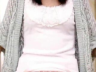 japanese teen masturbates to intense orgasm with hitachi at casting