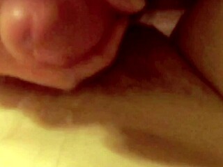 her pov pumping cum while her busty natural tits keep me hard