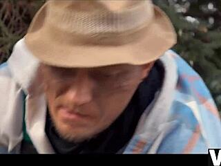 vip4k freaky gardener caught me masturbating in garden