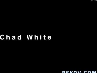 brunette pornstar babe gets deeply plowed by monster cock