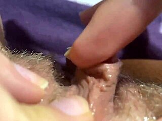 big clit orgasm closeup – intense view