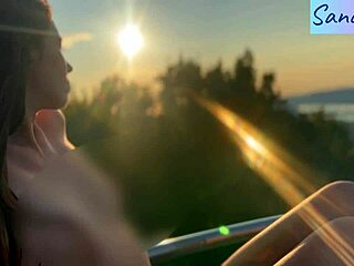 Intense nipple play in paradise