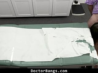 teen visits doctor for breast enhancement then gets banged