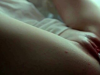 closeup of sloppy blowjob and vagina being fucked he cum on me