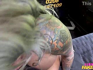 Female Fake Taxi - MILF Gets Her Big Tits Felt and He Makes Her Squirt