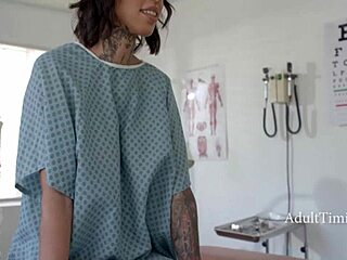 in the doctor's office, things escalate to an anal gangbang