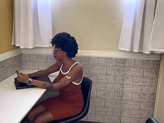 gym receptionist interacts with trainer in intense workout session