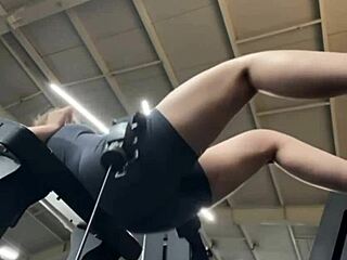 Cumming In The Public Gym