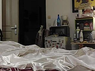 1214 03 - white slut fuck in satin panties and black corset doggy style pants fuck with anal assfucking.