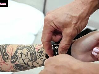 Charlotte Sins gets excited by the fat toy and vibrator