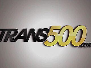 Ladyboy slut gets anal smashed in garage competition