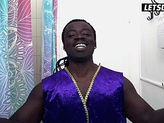 Zuzu Sweet Rides Monster BBC in Hostel Room, Moaning Loudly