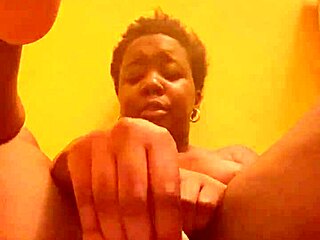 Amateur Ebony Solo Uses Sex Toys in Wet Pussy Masturbation