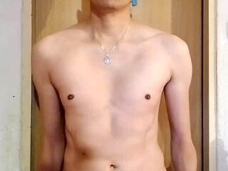 Chacal Caliente Masturbates His Big Monster Cock In Skinny Solo Session.