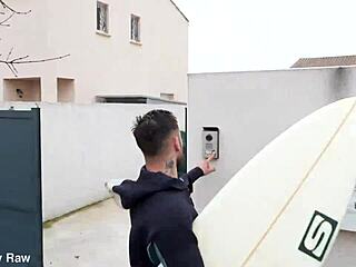 charline the seductress gives in to her surfer neighbor