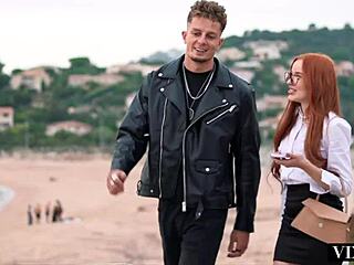 Vixenplus Beautiful Redhead Loves to Ride His Massive Cock!