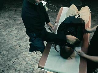 Insane Woman Is Kept In A Cell And Only Brought Out For Use Of Her Pussy!