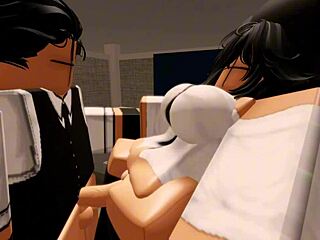 Girlfriend fucks boyfriend hard at the office on Friday