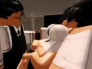 Girlfriend fucks boyfriend hard at the office on Friday