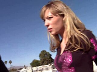 Nicole Ray Strokes Thick Cock Before Restroom Plow