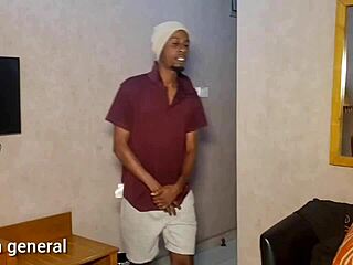 room service boy gets lucky with a customer in the bedroom