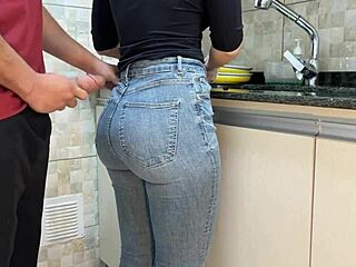 Maid Gets Cum On Her Ass Wearing Jeans Free Use
