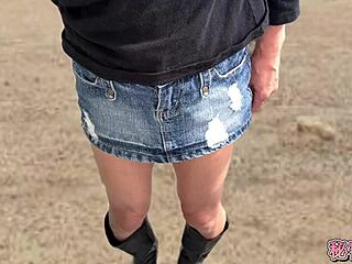 Climax with anal vibrator me in miniskirt boots anal toy secretgakuen